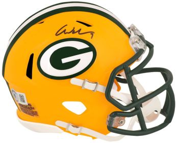 Christian Watson Signed Green Bay Packers Riddell Speed Mini Helmet - (Beckett)