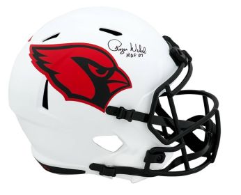 Roger Wehrli Signed Cardinals Lunar Eclipse Riddell Full Size Speed Replica Helmet w/HOF'07