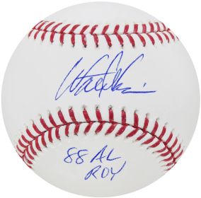 Walt Weiss Signed Rawlings Official MLB Baseball w/88 AL ROY