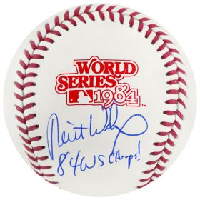 Milt Wilcox Signed Rawlings 1984 World Series (Detroit Tigers) Baseball w/84 WS Champs