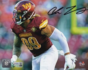 Chase Young Signed Washington Commanders Pass Rush Action 8x10 Photo - (Fanatics)