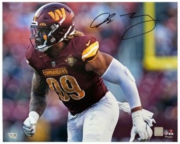 Chase Young Signed Washington Commanders Pass Rush Action 16x20 Photo - (Fanatics)