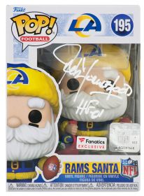 Jack Youngblood Signed Los Angeles Rams 'SANTA' Funko Pop Doll #195 w/HF'01