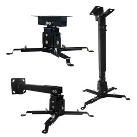 Projector Stabd HD Ceiling Mount Universal Black Extendable Bracket TILT Wall Mount Hanger Supports up to 40 lbs Mounting for Most Projectors Video -