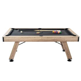 VEVOR Billiards Table, 7 ft Pool Table, Adjust Legs Stable Billiards Table, Pool Table Set Includes Balls, Cues, Chalks and Brush