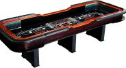 INO Design 136" 12 Feet Deluxe Craps BLACK Waterproof Felt Casino Dice Game Poker Table