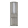 Corner Bar Cabinet Rialto, Living Room, Concrete Gray