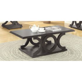 Cappuccino C-shaped Coffee Table