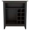 DEPOT E-SHOP Mojito Bar Cabinet, One Open Drawer, One Open Shelf, Black