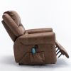 Power Lift Recliner Chairs with Massage and Heat Breathable Faux Leather Electric Lift Chairs for Elderly, Heavy Duty Big Man Recliners Power Reclinin