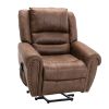 Power Lift Recliner Chairs with Massage and Heat Breathable Faux Leather Electric Lift Chairs for Elderly, Heavy Duty Big Man Recliners Power Reclinin