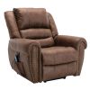 Power Lift Recliner Chairs with Massage and Heat Breathable Faux Leather Electric Lift Chairs for Elderly, Heavy Duty Big Man Recliners Power Reclinin