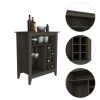 New Canaan 6-Bottle 1-Drawer 1-Shelf Bar Cabinet Carbon Espresso