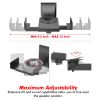 5 Core Speaker Wall Mount Adjustable Shelf Holder Swivel 180 Degree Bookshelf Brackets - 15 Inch Space for Speakers Pair Holds Upto 55lbs - WST 04-15