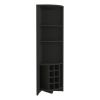 homeCorner Bar Cabinet Castle, Living Room, Black