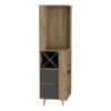 Corner Bar Cabinet Caguas, Living Room, Pine / Matt Gray