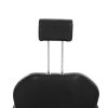 PVC leather cover, iron plated pedal, ABS armrest, 680 plated iron plate, with headrest, reclining barber chair, 150kg black