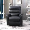 Power Lift Recliner Chair for Adults, Ergonomic Lift Chairs for Elderly, Adjustable Positions PU Leather Home Theater Seating, Black