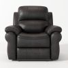 Breathable Fabric Power Reclining Chair with Magazine bag, USB button - Espresso