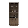 Bar Cabinet Taholah, Living Room, Dark Brown