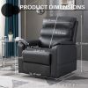 Power Lift Recliner Chair for Adults, Ergonomic Lift Chairs for Elderly, Adjustable Positions PU Leather Home Theater Seating, Black