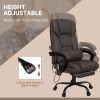 High Back Vibration Massage Office Chair with 6 Points, Hight Adjustable Computer Desk Chair, Reclining Office Chair with Retractable Footrest and Rem