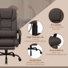 High Back Vibration Massage Office Chair with 6 Points, Hight Adjustable Computer Desk Chair, Reclining Office Chair with Retractable Footrest and Rem