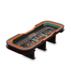 INO Design 136" 12 Feet Deluxe Craps BLACK Waterproof Felt Casino Dice Game Poker Table