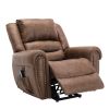 Power Lift Recliner Chairs with Massage and Heat Breathable Faux Leather Electric Lift Chairs for Elderly, Heavy Duty Big Man Recliners Power Reclinin