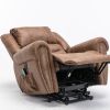 Power Lift Recliner Chairs with Massage and Heat Breathable Faux Leather Electric Lift Chairs for Elderly, Heavy Duty Big Man Recliners Power Reclinin