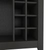 DEPOT E-SHOP Mojito Bar Cabinet, One Open Drawer, One Open Shelf, Black