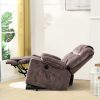 Power Lift Recliner Chair For Elderly, 3 Positions Reclining Chairs With 2 Cup Holders, Electric Sofa Recliner for Livingroom, Comfy Theater Recliner