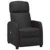 Massage Reclining Chair Black Faux Leather