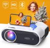 VIDOKA Native 1080P Wifi Projector, 8000L Full HD Video Projector for Home & Outdoor Use, 300" Display & Zoom Movie Projector with Hifi Stereo, Sleep