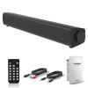 20W Soundbar TV Portable Wireless Speaker Bluetooth 5.0 HiFi Subwoofer 3D Stereo Sound with Remote Control Support TF AUX