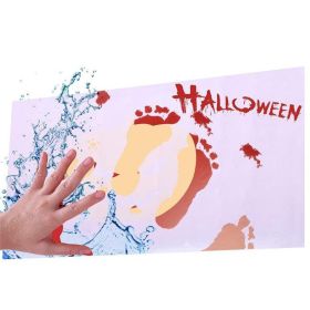 Bloody Bath Mat Novelty Prank Gifts 40*70cm (Color: pumpkin)