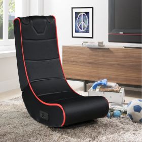 FOLDABLE GAMING CHAIR WITH ONBOARD SPEAKERS (Color: Black)