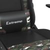 Gaming Chair with Footrest Black and Camouflage Faux Leather