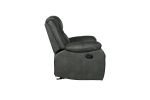 Global United Transitional Leather-Air Reclining Chair