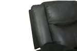 Global United Transitional Leather-Air Reclining Chair