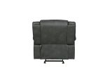 Global United Transitional Leather-Air Reclining Chair