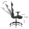 Gaming Chair with Footrest Black and Camouflage Faux Leather