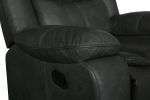 Global United Transitional Leather-Air Reclining Chair