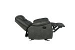 Global United Transitional Leather-Air Reclining Chair